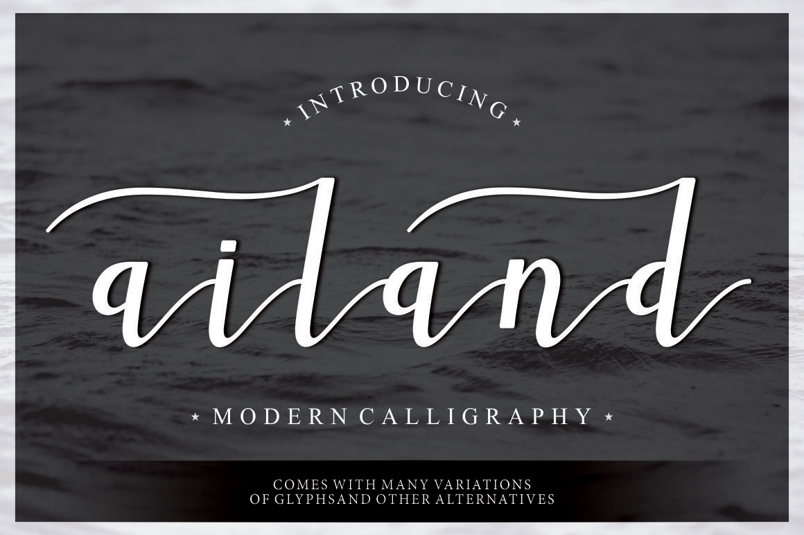 Ailand: A Modern Script Font for Elegant Design