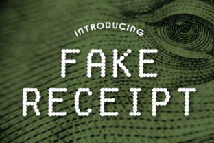 Fake Receipt: A Retro Font for Nostalgic Design